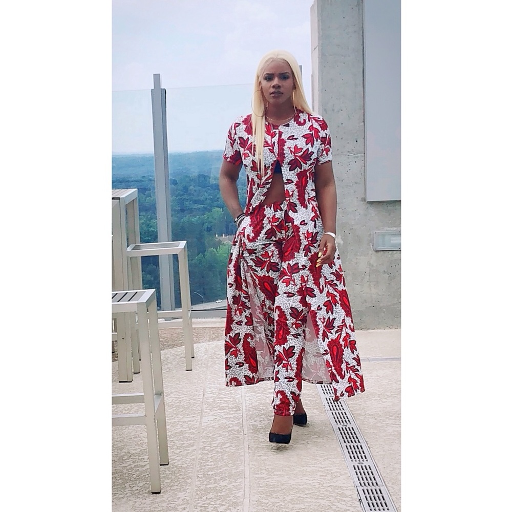 2 Piece Outfits Short Sleeve Floral set